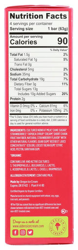 Aldens Organic Strawberry Yogurt Bar, 2.5 Fluid Ounce - 4 count per pack -- 12 packs per case.