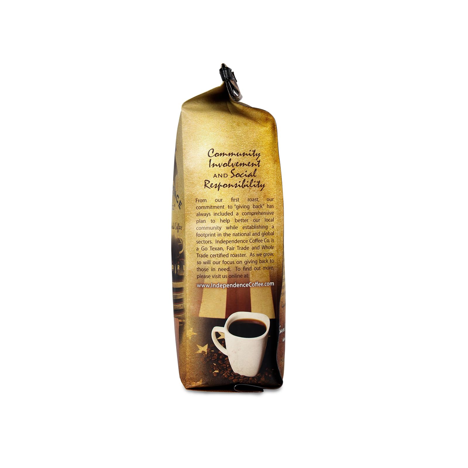 Independence Coffee Co. Jet Fuel Intense and Heavy Body, Dark Roast Ground Coffee, 12 Ounce Bag