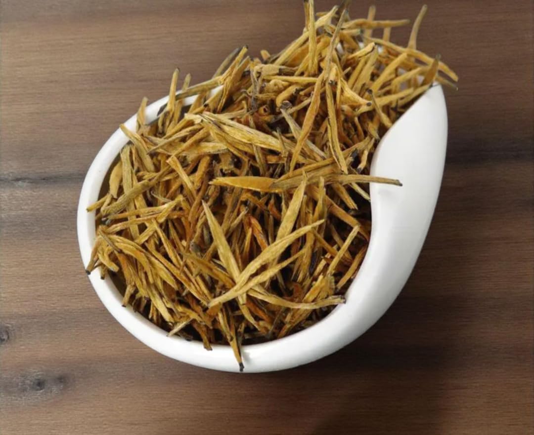 MOROZKISPA Golden Needle Tea loose leaf - Premium Whole Tea Buds, Smooth & Rich Flavor, No Additives, 3.5 oz (100 g)