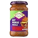 Patak’s Hot Mango Pickle - Authentic Indian Relish w/Mango Chunks, Mustard Seeds & Aromatic Spices - Perfect for Sandwiches, Salads & Cold Meats