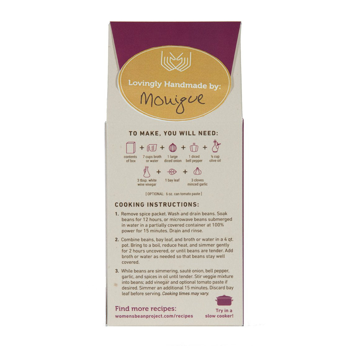 Women’s Bean Project Gift Bundle with 10 Bean, Black Bean and Spicy Chili Soup Mix, 3 Items