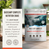 Basecamp Complete Nutrition Shake by Chuck Norris Roundhouse Provisions - Plant-Based Emergency Meal with 18g Protein & 28 Essential Nutrients - Rich