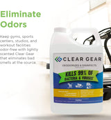 Clear Gear - Disinfectant, Cleaner, and Deodorizer for Sports Equipment, Gyms, and Fitness Centers - EPA-Registered, Hospital Grade, Made in USA - 1