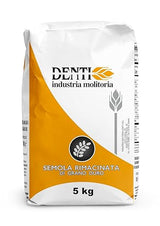 (5Kg. Bag) Semola Flour, Finer Ground Semolina Rimachinata for Fresh Pasta, Bread, Gnocchi (Finer Ground, Non-GMO, Product of Italy) 11Lb.