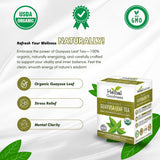 Herbal Goodness Organic Guayusa Leaf Tea Bags - Natural Energy Tea with Antioxidants & Smooth Caffeine | Smooth Focus | 24 Eco-Friendly Teabags