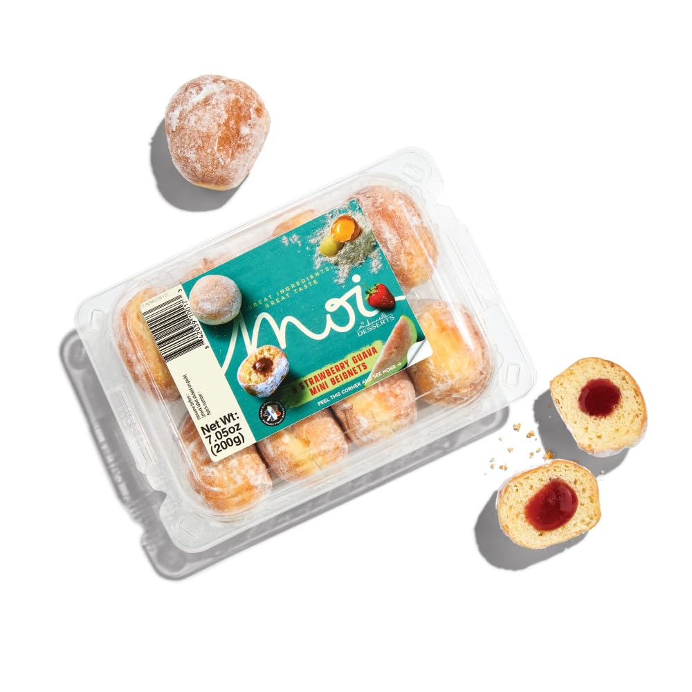 Mademoiselle Desserts, Strawberry Guava Beignets 8 Count, 7 Ounce