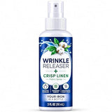 Wrinkle Releaser + Crisp Linen Fabric Spray, Removes Wrinkles, Refreshes Fabrics, 3 Fl Oz