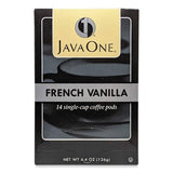 Java One 70400 Coffee Pods, French Vanilla, Single Cup, 14/Box
