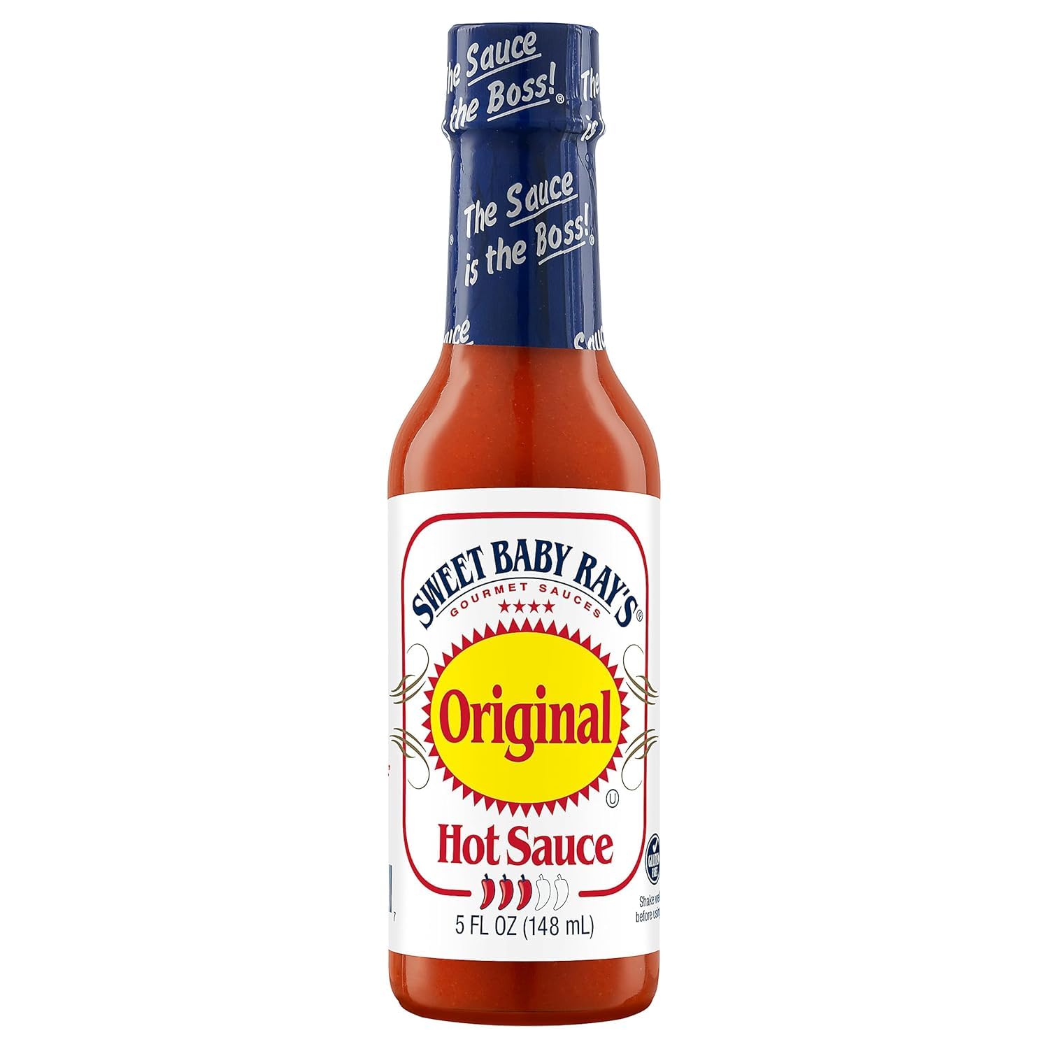 Sweet Baby Ray's Hot Sauce for Wings, Tacos and Everyday Flavor, Original Hot Sauce, Cayenne Pepper Sauce, 5 Fluid Ounce (Pack of 1)