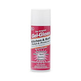 Gel-Gloss Kitchen & Bath Polish Aerosol | Carnauba Cleaner Wax Formulation | Removes Water Spots, Light Scratches & Stains | Restores Color & Shine |