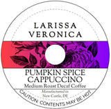 Pumpkin Spice Cappuccino Medium Roast Decaf Coffee (Single Serve K-Cup Pods) (Gourmet, Naturally Flavored, Whole Coffee Beans) (12 pods, ZIN: 578153)