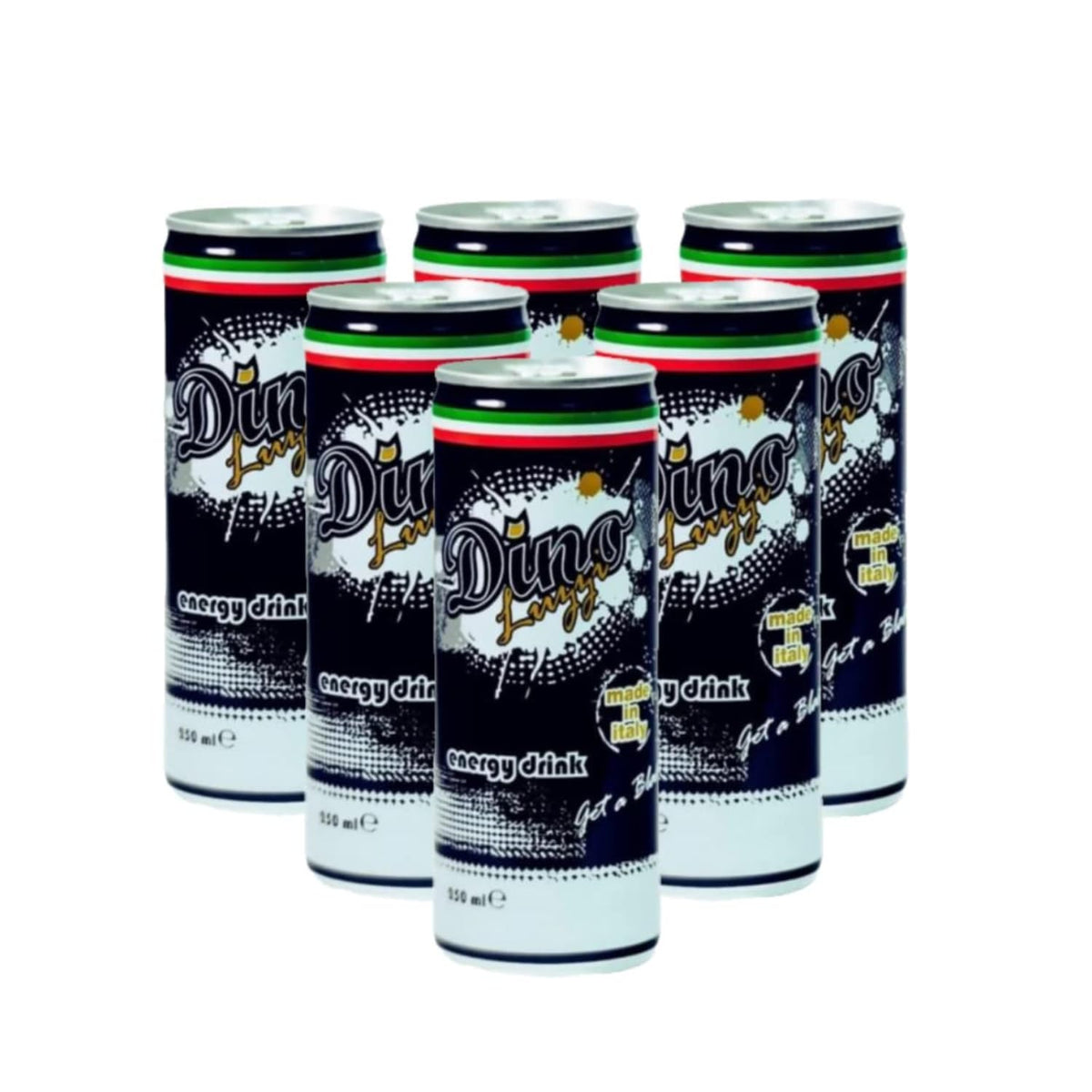 Dino Luzzi Energy Drink, Made in Italy, 8.4 Fl Oz (Original, 24 Count)
