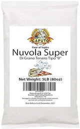 Antimo Caputo Nuvola Super 0 Pizza Flour 5 Lb Repack - Italian Zero 0 Flour for Authentic Pizza Dough