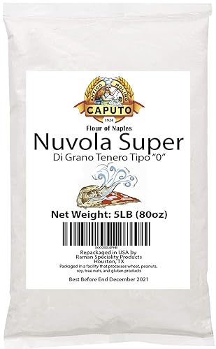 Antimo Caputo Nuvola Super 0 Pizza Flour 5 Lb Repack - Italian Zero 0 Flour for Authentic Pizza Dough