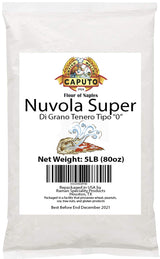 Antimo Caputo Nuvola Super 0 Pizza Flour 5 Lb Repack - Italian Zero 0 Flour for Authentic Pizza Dough
