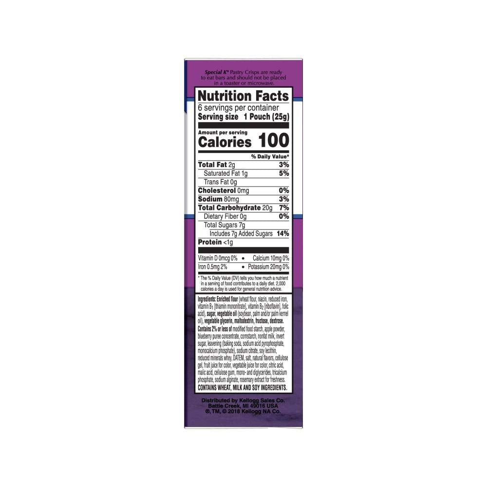 Kellogg's Special K Pastry Crisps Blueberry (pack of 2)