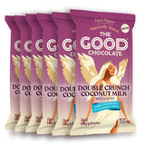 THE GOOD CHOCOLATE - Double Crunch Dark Chocolate Bars with 90% Less Sugar & Lower Net Carbs - Keto Chocolate Bar with Lower Calories, All Natural