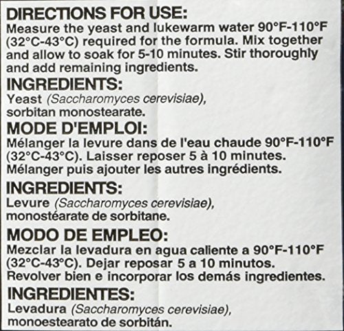 TableTop King Lesaffre Red Star 1 lb. Vacuum Packed Bakers Active Dry Yeast