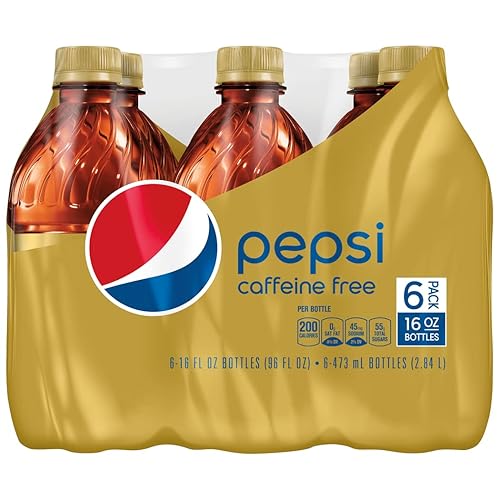Caffeine Free Pepsi Cola, 16 fl oz, 6 pack