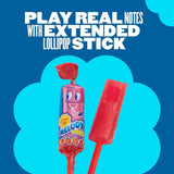 Chupa Chups Melody Pop, Blue Raspberry Flavor, Easter Candy, Easter Basket Essentials Stuffers for Kids and Adults, Whistle Individually Wrapped, 5