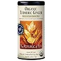 The Republic of Tea - Organic Turmeric Ginger Green Tea Tin, 50 Tea Bags, Naturally Caffeinated