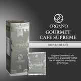 4 Boxes ORGANO Café Supreme, 100% Ganoderma Lucidum with Ginseng (80 Sachets)