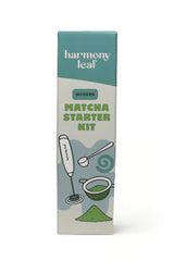 Harmony Leaf Modern Matcha Starter Kit, 3 Piece Set with Stainless Steel Sifter, One Half Teaspoon Scoop and Electric Milk Frother