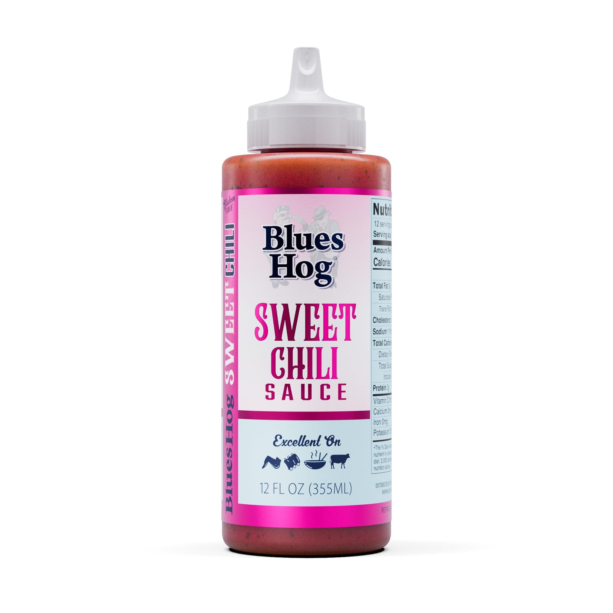 Blues Hog Sweet Chili Sauce, Sweet & Spicy Dipping Sauce, Gluten-Free, No High Fructose Corn Syrup, Made in the USA, 12 oz