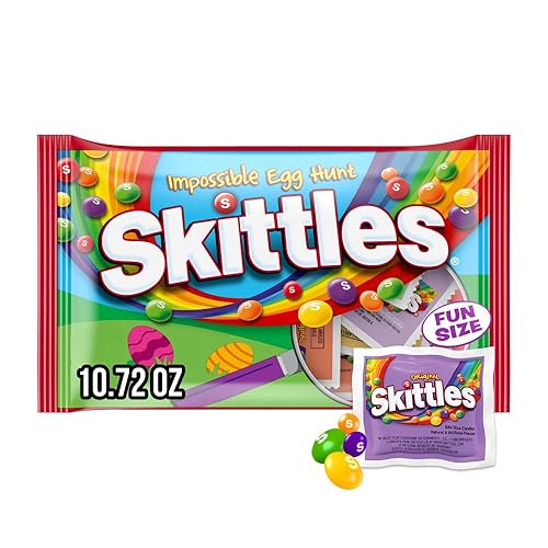 Skittles Fun Size Impossible Egg Hunt Chewy Easter Candy oz Bag, Original, 10.72 Ounce