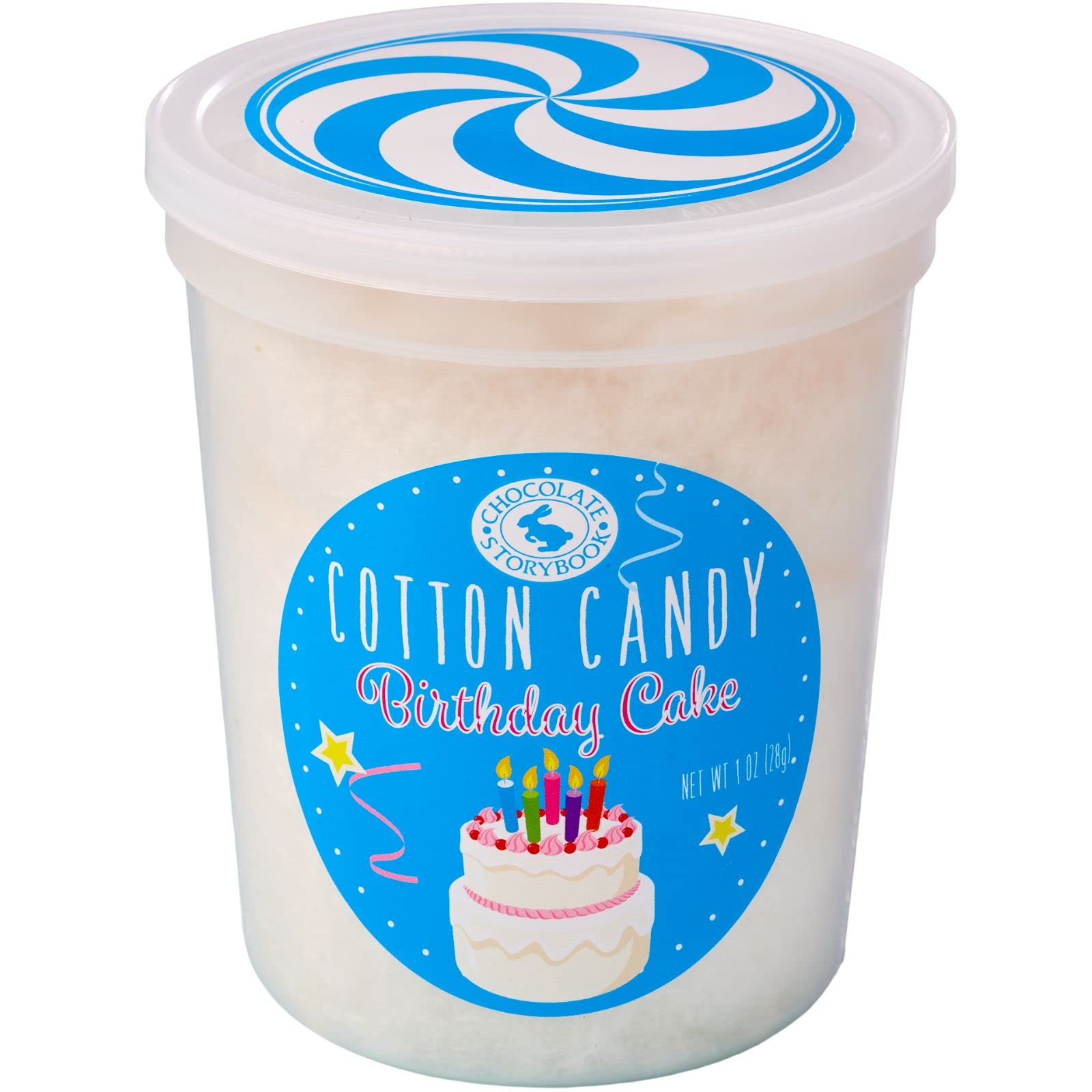 Birthday Cake Gourmet Flavored Cotton Candy (24 Pack) - Unique Idea for Holidays, Birthdays, Gag Gifts, Party Favors…