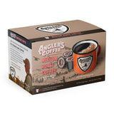 Angler's Coffee, Single Serve Artisan Blend Medium Roast, 12 Coffee Pods, Compatible with K Cup Brewers