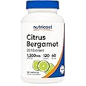 Nutricost Citrus Bergamot Capsules 1,200mg, 120 Capsules - 25:1 Bergamot Extract - 60 Servings, Gluten Free, Vegan & Non-GMO