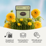 Smith Teamaker Spring Greens No. 8, Mao Feng Green Tea, Caffeinated, Sugar-Free, Sustainably Grown Full Leaf Green Tea, 15 Sachets, 1.3oz each