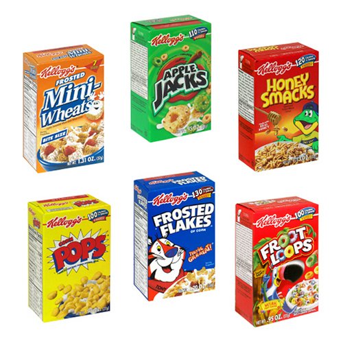 Kellogg's Favorite Assortment Cereal, Individual-Serving Boxes (Pack of 72)
