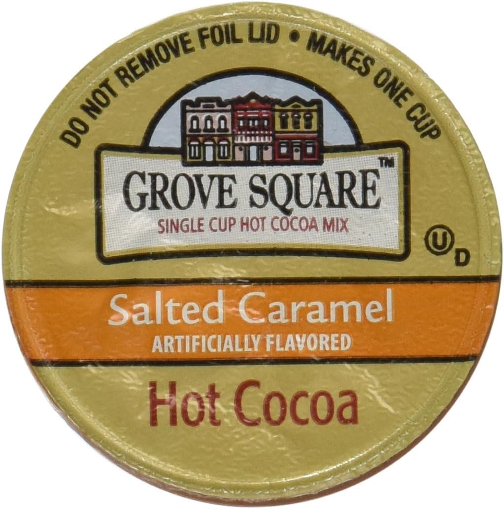 Premium Hot Chocolate K-Cup Variety Sampler Pack 18ct- Six Different Cocoa Flavors (3ea) from your Favorite Brands- Grove Square Milk & Dark, Laura