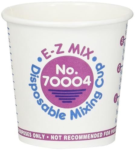 E-Z Mix EZX70004 Disposable Paper Mixing Cup (s - 1/4 Pint Cups 400), White
