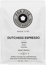 For Five Coffee Roasters Dutchess Espresso Ground 12oz