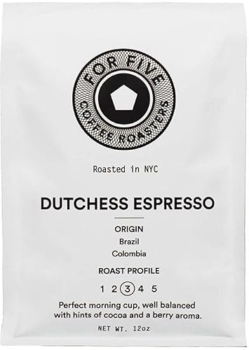 For Five Coffee Roasters Dutchess Espresso Ground 12oz