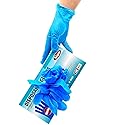 SIPA Nitrile Disposable Gloves 2.8 Mil,Pack of 100, Latex Free, Powder Free (Large)