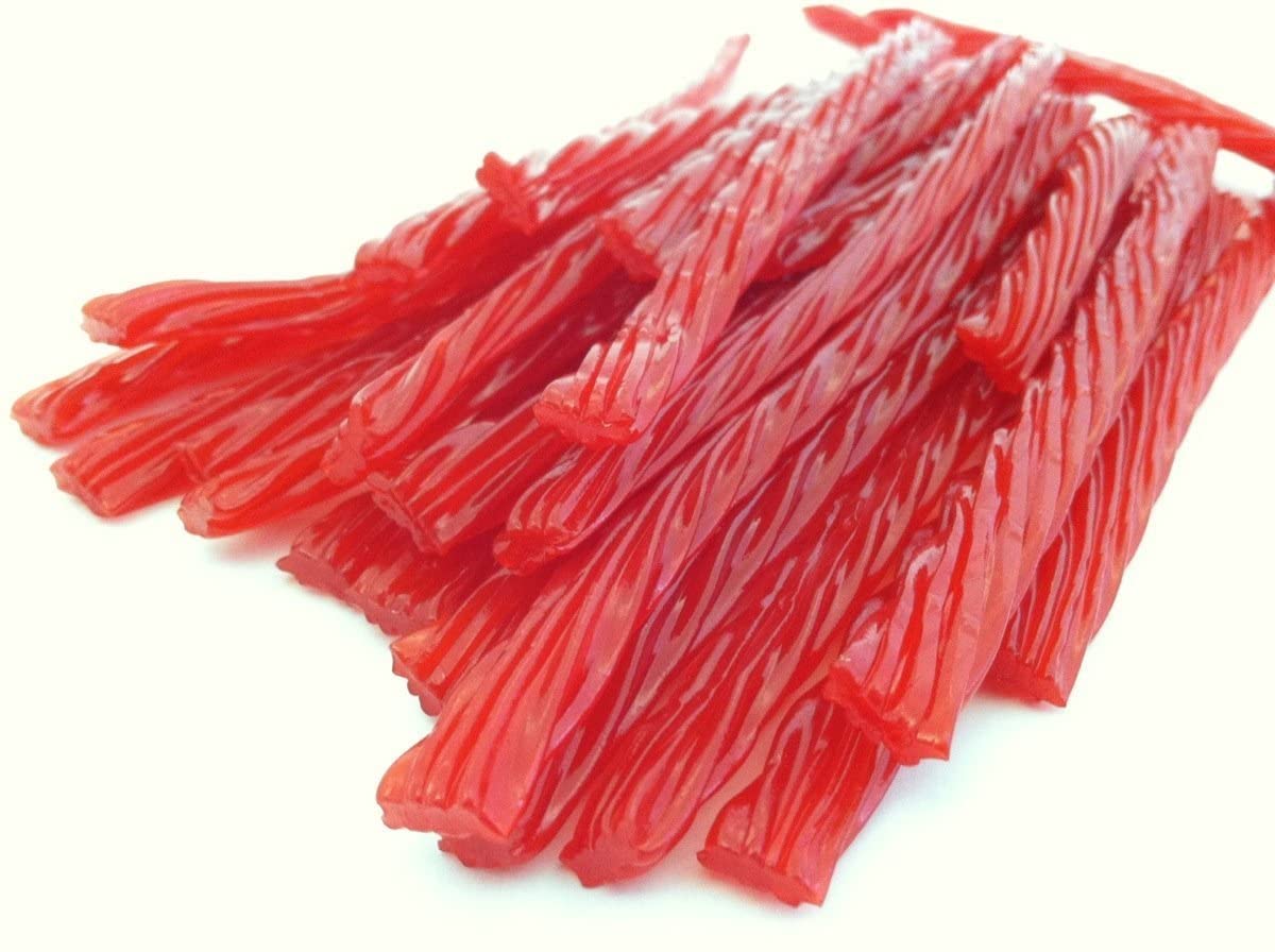 Old Fashioned Strawberry Licorice Twists - FAT FREE Old Fashioned Gourmet Licorice Twists - A Must Try Quality Licorice Candy with Unique Flavor