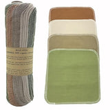 Reusable Paper Towel Rolls 20 Pack,Washable Napkin Cloth Value Set of 4 Colors 20 Pack of Paperless Towel-100% Cotton, Super Soft, Absorbent Made