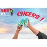 Parrot Brand Coconut Water No Pulp 490ml 16.6 fl. oz.100% Juice Refreshing Coconut Taste Natural Essential Plant Based Non-GMO Electrolytes