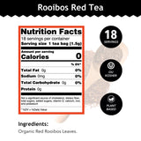 Buddha Teas - Rooibos Red Tea - Organic Herbal Tea - For Digestive Health - Rejuvenate & Support - Caffeine Free - 100% Kosher & Non-GMO - 18 Tea Bags