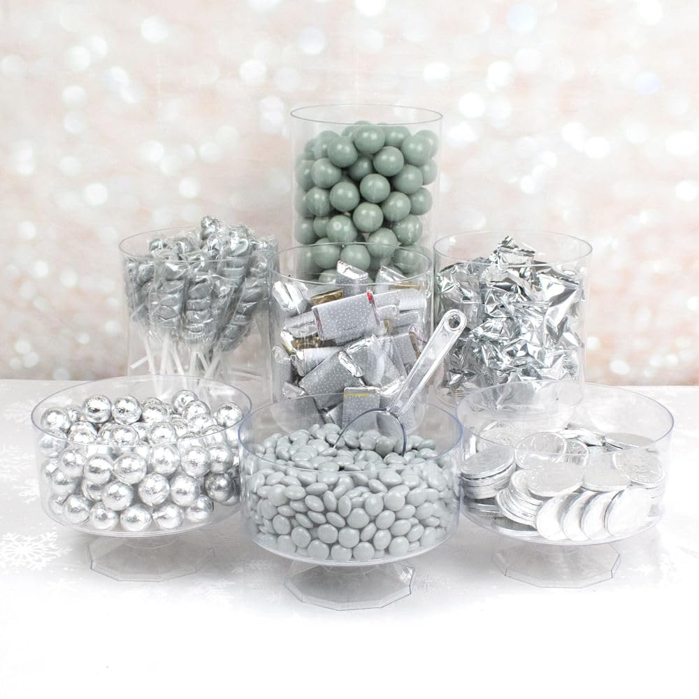 Silver Deluxe Bulk Candy Buffet Kit - Containers Not Included (9.5 lbs)
