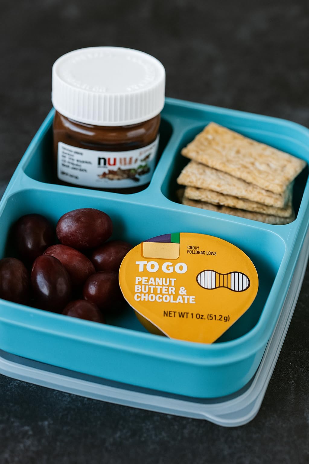 Hazelnut Spread & Peanut Butter Chocolate Snack Variety Pack - Mini Single Serve Cups for Lunchbox, Kids Snacks, Breakfast, School, Travel, Portion