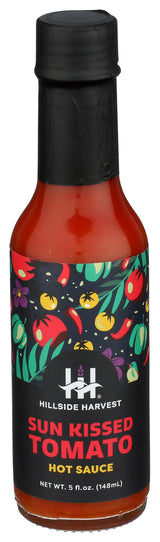 Hillside Harvest - Sun Kissed Tomato Hot Sauce Set, Gourmet, Handcrafted, Pepper and Sun-dried Tomato, Medium Heat Level, 5 oz. Bottle (Sun Kissed