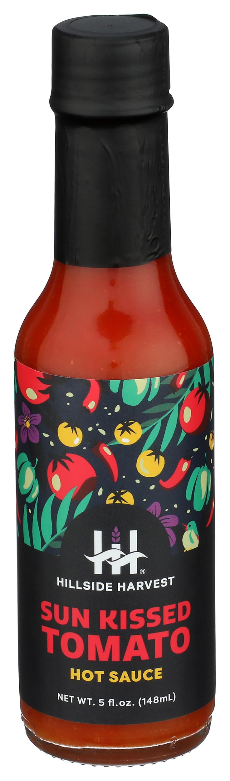 Hillside Harvest - Sun Kissed Tomato Hot Sauce Set, Gourmet, Handcrafted, Pepper and Sun-dried Tomato, Medium Heat Level, 5 oz. Bottle (Sun Kissed