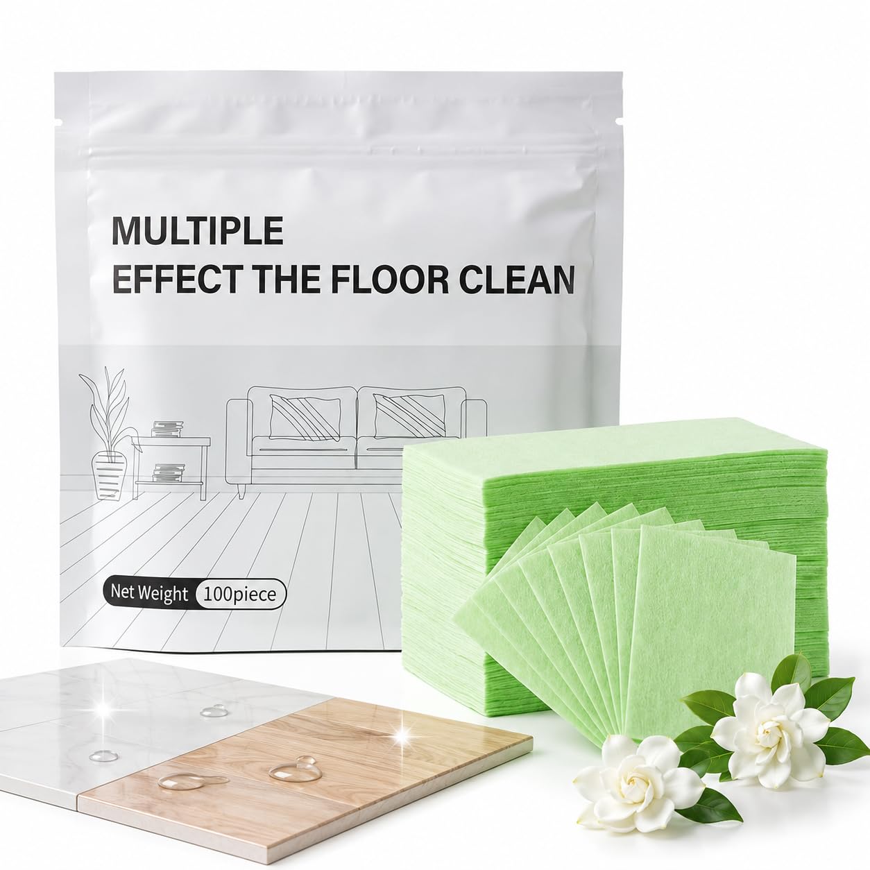 UsLikeDiy Multi-surface Floor Cleaning Tablets, High Efficiency Concentrated Cleaning Pods, Suitable for Hardwood Tile Laminate Home Indoor Use