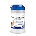 PDI SaniHands ALC Antimicrobial Alcohol Gel Hand Wipe, 135 Per Canister