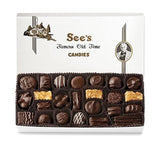 See's Candies Dark Chocolates (2 Pound, White Wrap)